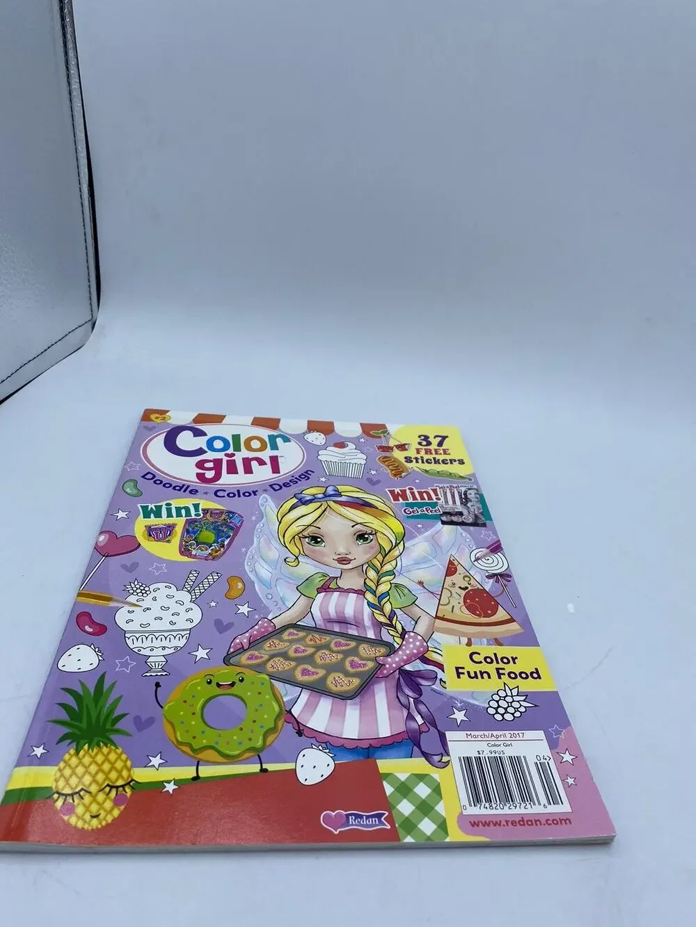 RARE COLOUR GIRL Doodle Colour Design HELLO SUMMER Book KIDS' Unused